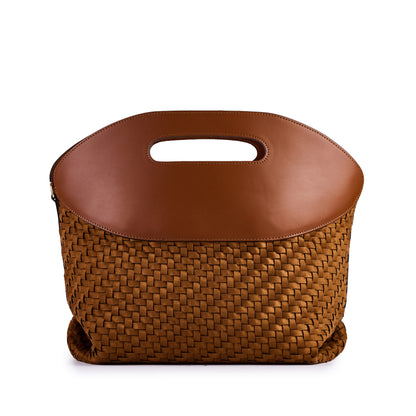 Handbag Fleur Suede - Brown