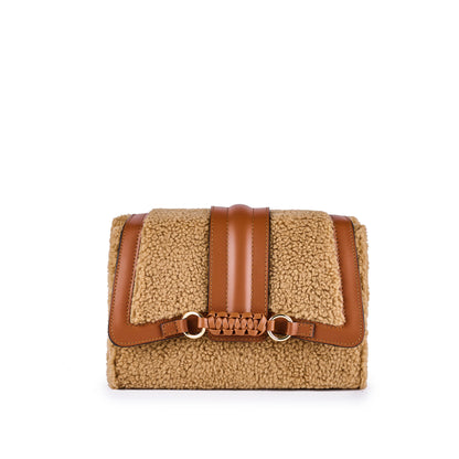 Handbag Leonor Teddy - Cammello