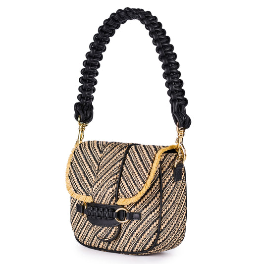 Handbag Margot Cross - Beige/Black