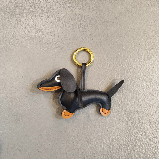 Dachshund keychain black