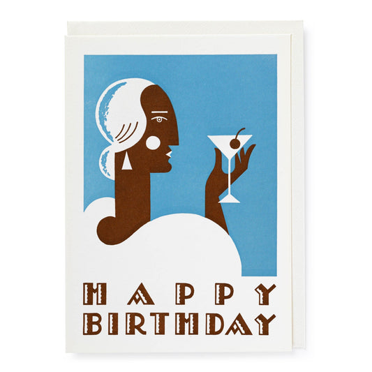 Art Deco Birthday Card