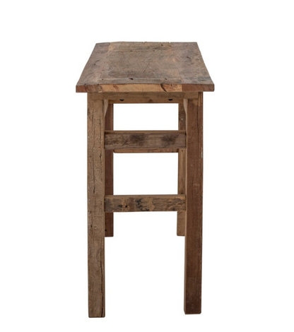Bao Console Table, Nature, Reclaimed Wood