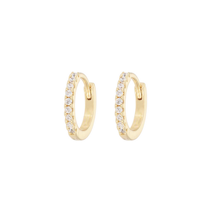 Emilia Hoops White Small