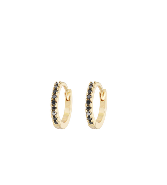 Emilia Hoops Black Small