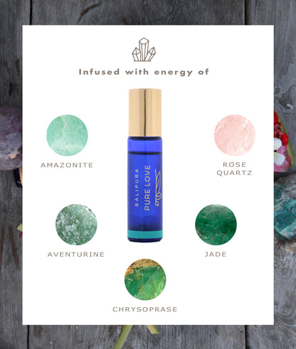 Crystal roller ball Aura Roll On Pure Love holistic