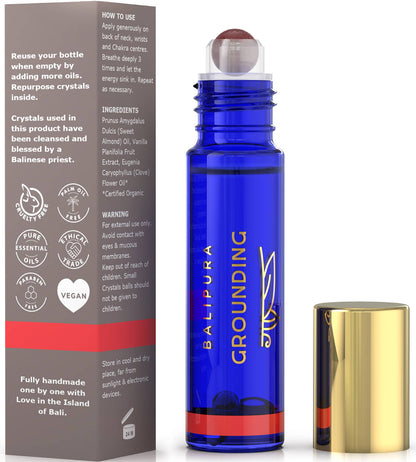 Crystal Roller Ball Elixir Aura Roll On for Grounding