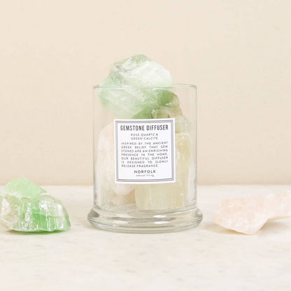 Rose Quartz & Calcite Gemstone Diffuser