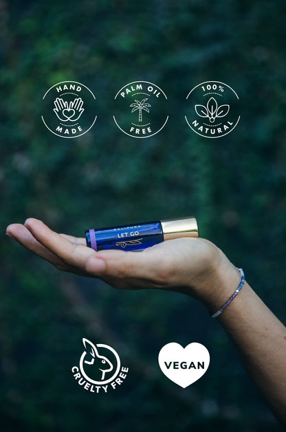 Crystal Roller + crystals inside Roll On, Let Go Elixir