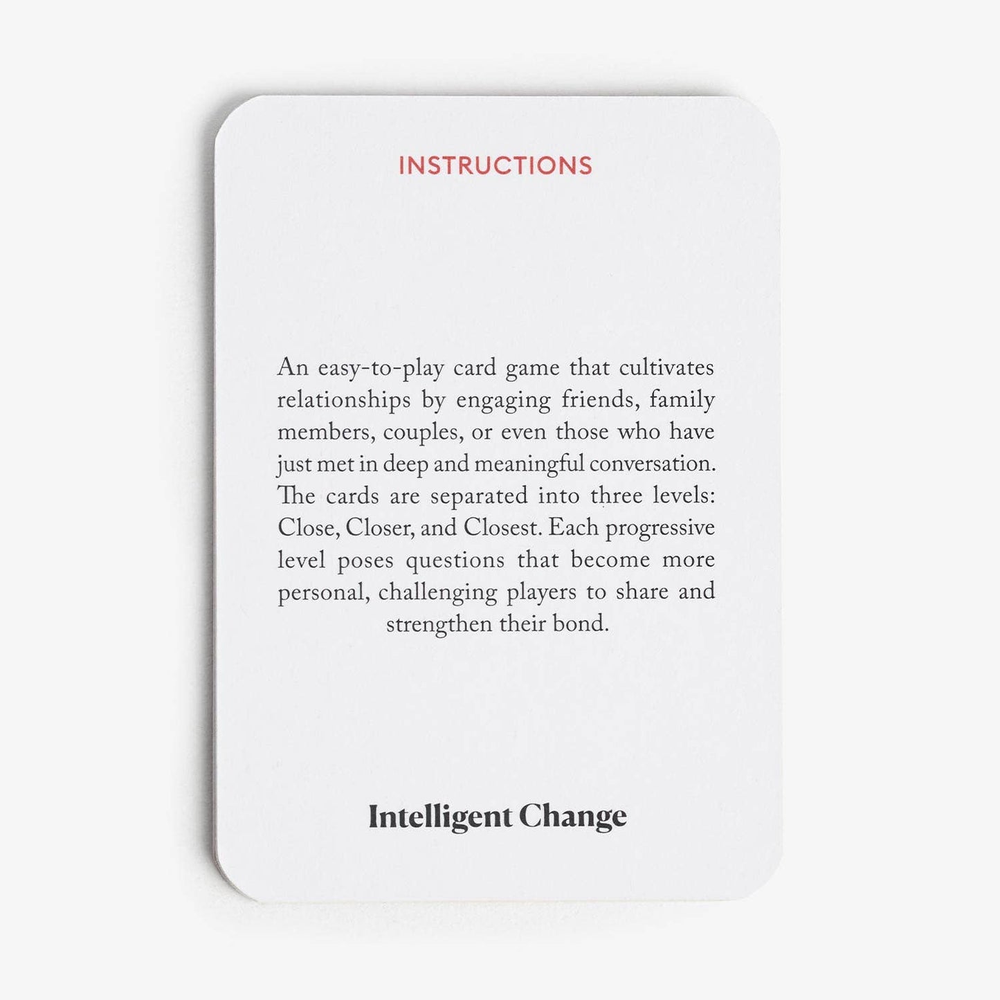 Let's Get Closer Question Card Game - Bonding Conversation Starter