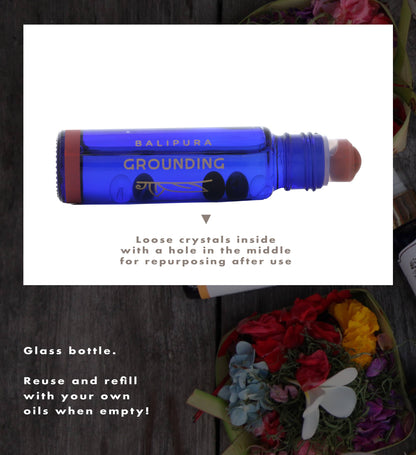 Crystal Roller Ball Elixir Aura Roll On for Grounding