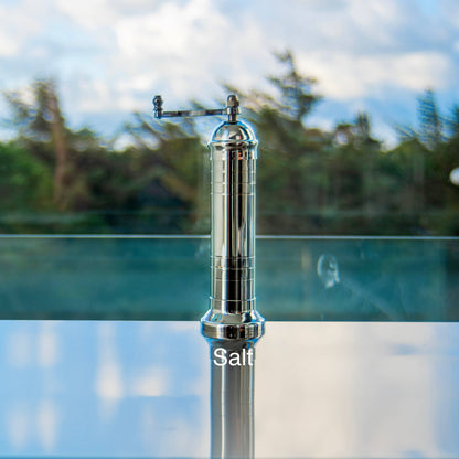 The original 'Chrome Mill' - polished 9" salt grinder