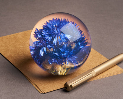 Cornflower Paperweight