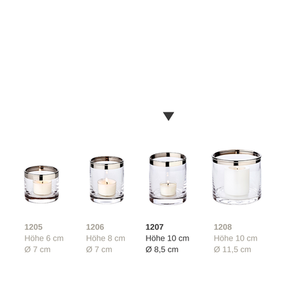 Windlight Molly Glass/Candle Holder, Large