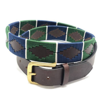 Leather Belt With Woven Pattern Palermo