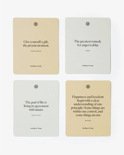 Stoic Reminders Quote Cards - Inspiration, Wisdom, History