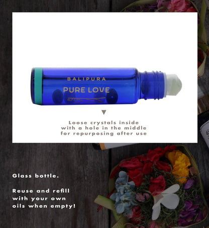 Crystal roller ball Aura Roll On Pure Love holistic