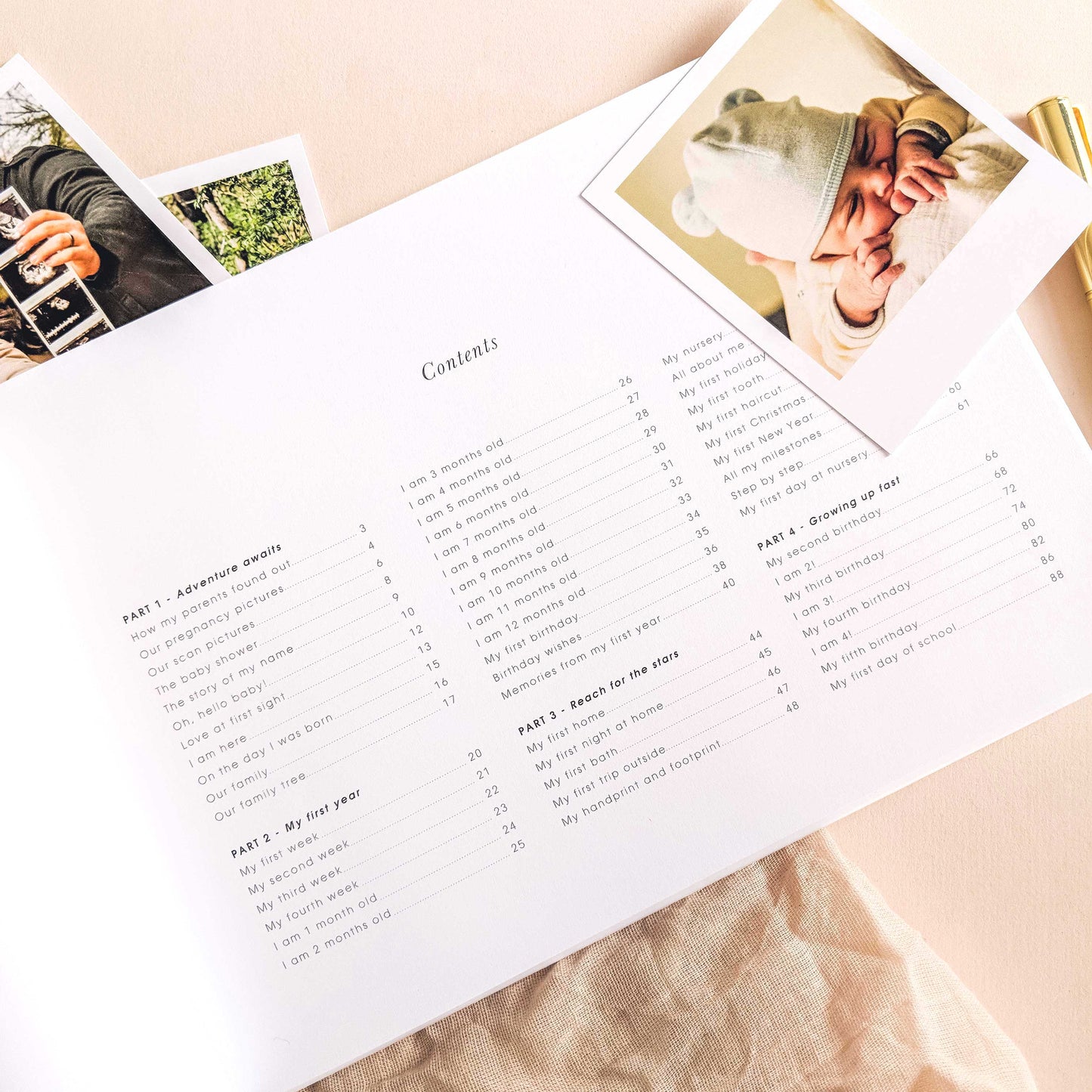 Baby Memory Book - Safari