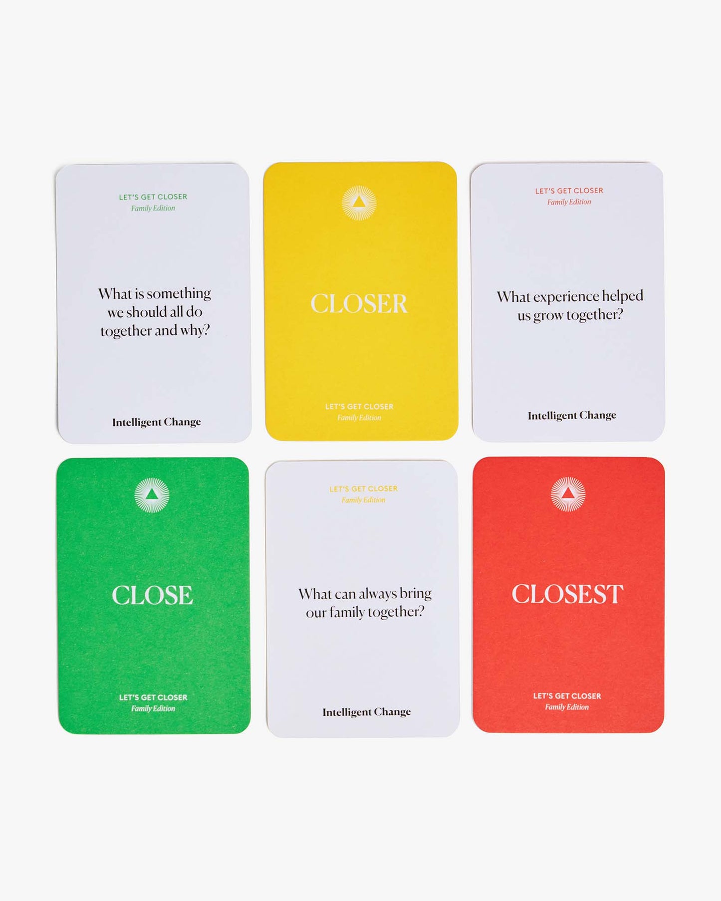 Get Closer Family Edition - Bonding Question Card Game