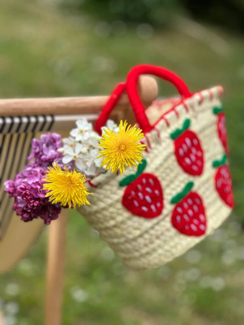 Straw Bag –  Stwrawberries S