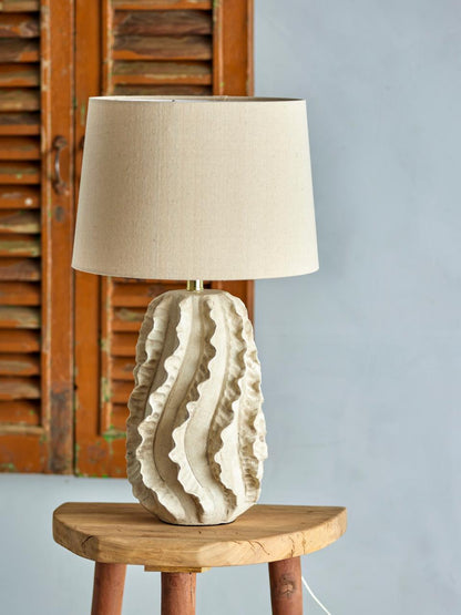 Natika Table lamp, Nature, Stoneware
