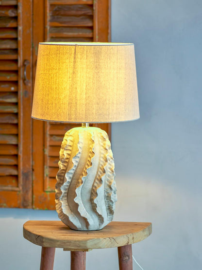 Natika Table lamp, Nature, Stoneware