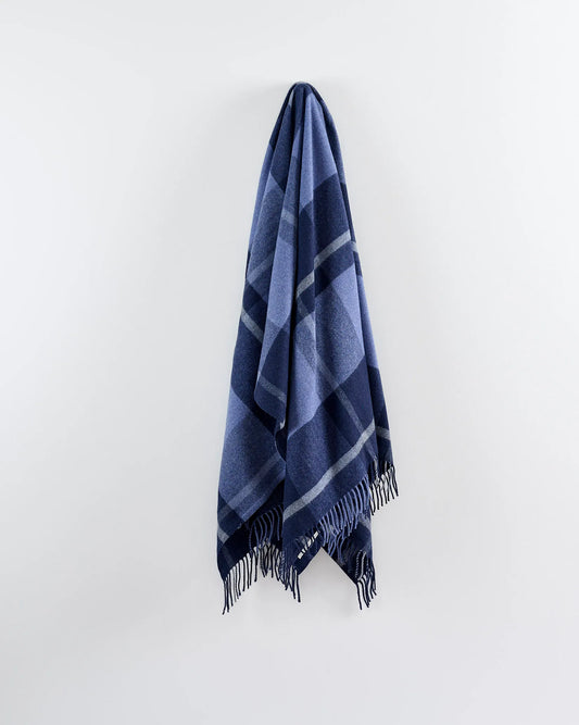 Cashmere Blend Blanket - Navy