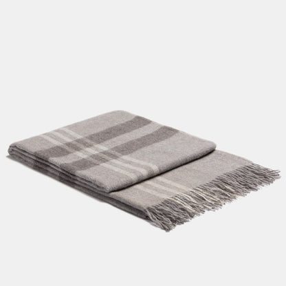 Alpaca Blanket Plaid Eco Scottish - Gray